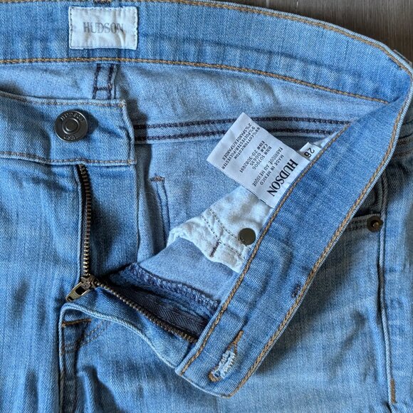 Hudson Nico Super Skinny Jeans, Mid Rise Light Wash Size 26 - Picture 6 of 13